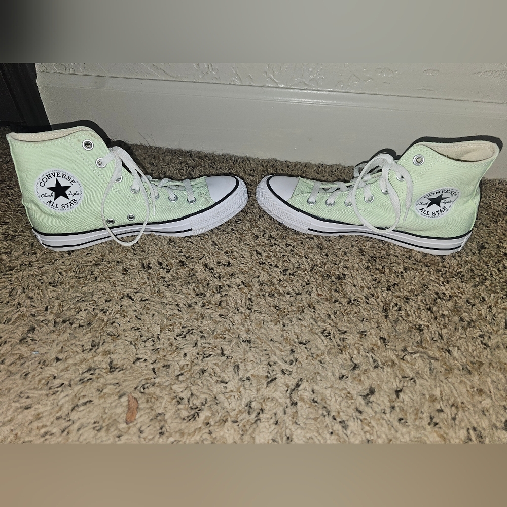 Converse Mint Green High-Top Sneakers - Picture 4 of 7